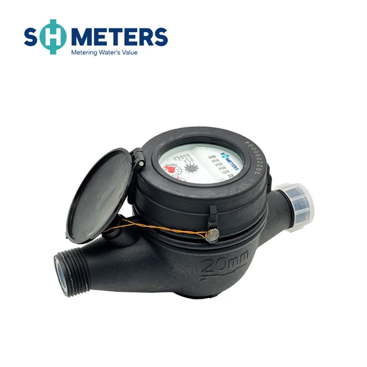 contador seco de la agua fría del cuerpo plástico del contador del agua del dial del 1/2inch~2inch para residencial nacional