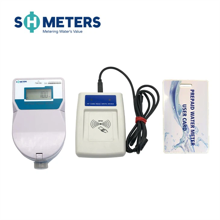 DN25 Brass Material IC Card Prepaid Water Meters