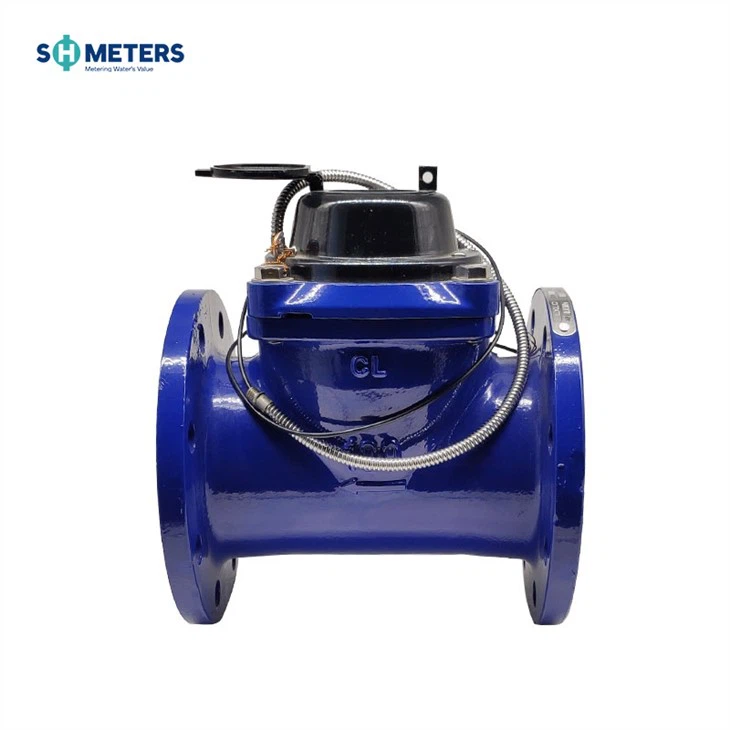 Medidor de agua de brida Woltman industrial extraíble de gran calibre