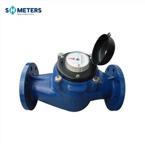 Medidor de flujo a granel Lista de precios de hierro fundido Tornillo vertical Woltman Medidor de agua Sensor de pulso Medidor de agua mecánico