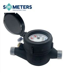 Contador de agua plástico de pulso de alta presión DN15 ~ DN50 para casa