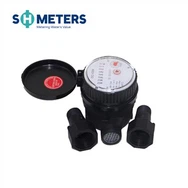 Medidor de agua de rueda de paletas tipo chorro simple