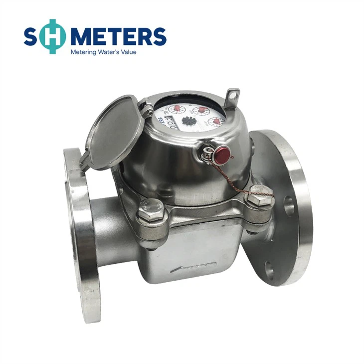 Medidor de agua Woltman horizontal de acero inoxidable